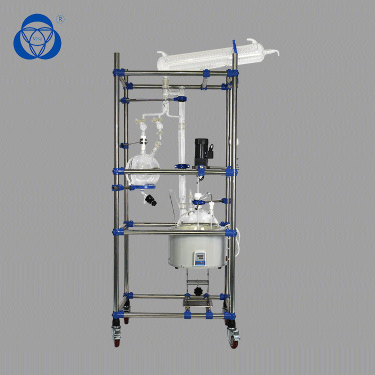 304 Stainess Steel Chemical Glass Reactor Lab Jacketed Crystallizer Distiller